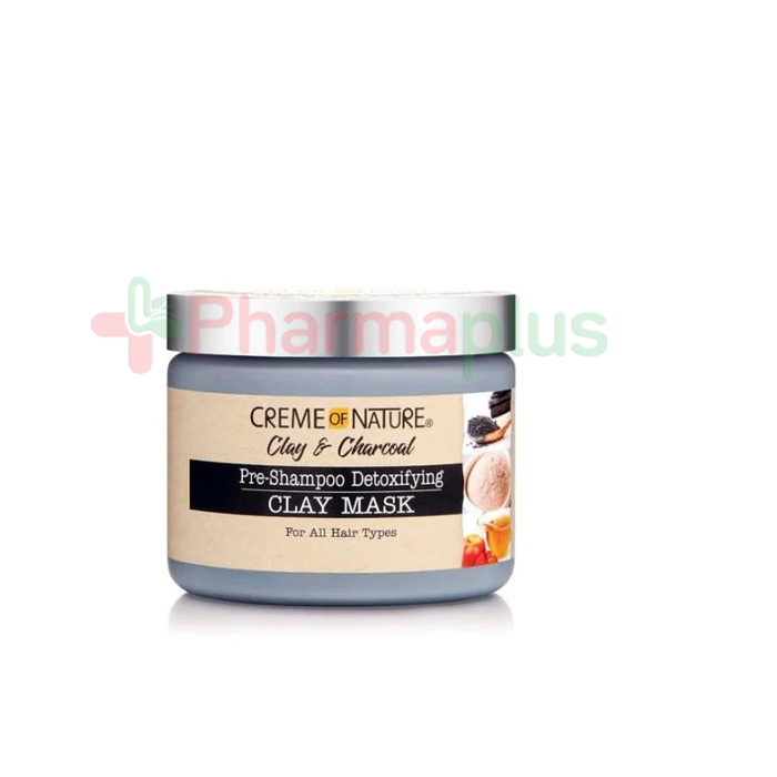 Creme Of Nature Clay & Charcoal Pre Shampoo Detoxifying Clay Mask – 326 G, Entgiftende Haarkur