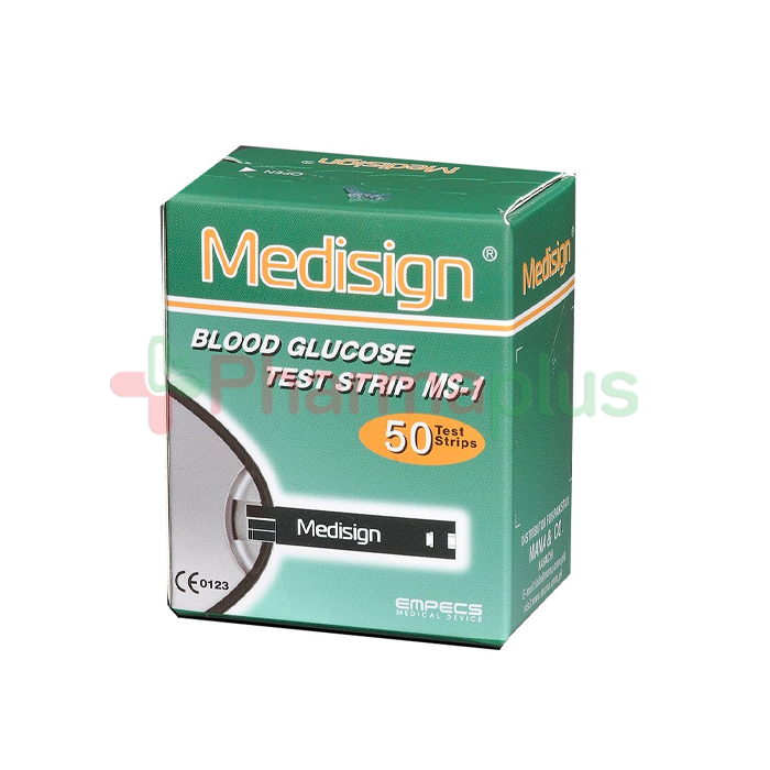 Medisign blood glucose strips 50`s | Pharmaplus | Pharmaplus