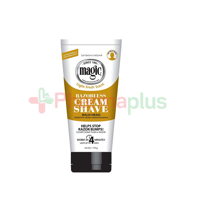 Magic razorless cream shave bald head 170g | Pharmaplus | Pharmaplus