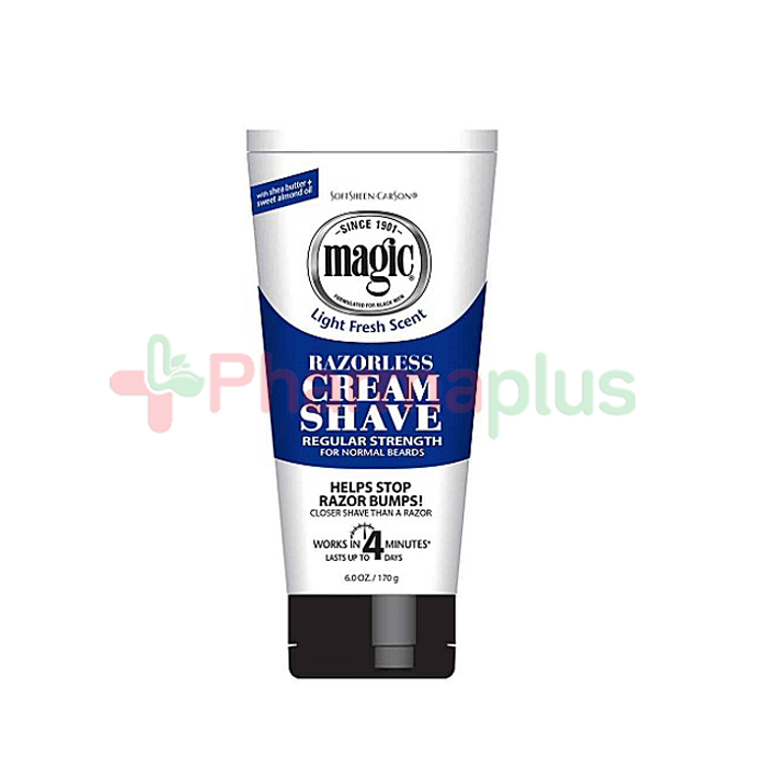 Magic Razorless Cream Shave Regular Magic razorless cream shave regular 170g | Pharmaplus | Pharmaplus