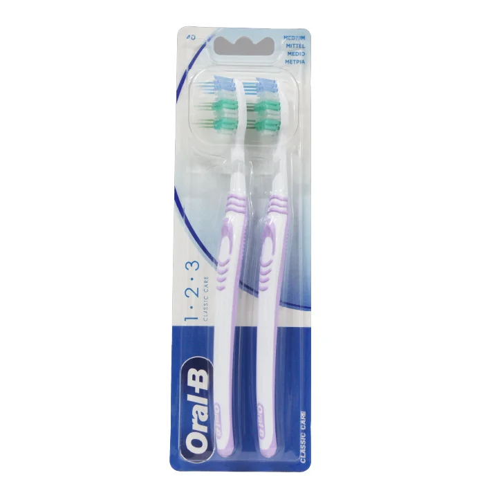 Oral B Toothbrush Twin Medium 40 Natural Fresh